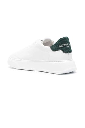 Sneakers Temple Men, White Green PHILIPPE MODEL | BTLUVEW2